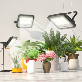 VegeBox LED Grow Light with Stand, Full Spectrum LED Growing Lamp Kit for Floor Inoor Plant fruit flowers, 16" Height Adjustable with Hydroponics Box - 15W