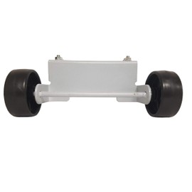 Hiland SGT-WHLS-SS Wheel Set for Square Glass Tube Patio Heater, Stainless Steel