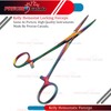PRECISE CANADA: Premium AUTOCLAVABLE Kelly HEMOSTAT Forceps 5.5" Straight Rainbow