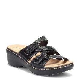 Clarks Women's Merliah Karli Sandal, Black, 5