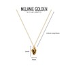 Melanie Golden Artisan Jewelry Tiny Pinecone Necklace With Leaf in