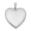 Solid Real 925 Sterling Silver Heart Locket Pendant 24mm