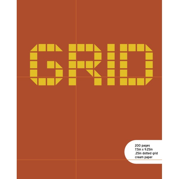 Dotted Grid Notebook - Yellow & Brick: .25in x .25in