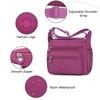 YYW Women Multi Pocket Crossbody Bag Nylon Waterproof Casual Travel