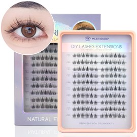 False Eyelashes, Partial False Eyelashes, Natural Bunch, Popular, DIY, Cute, Reusable, Tweezers + Exclusive Tweezers Set, Ultra Lightweight, Handmade, Premium Fiber, Natural