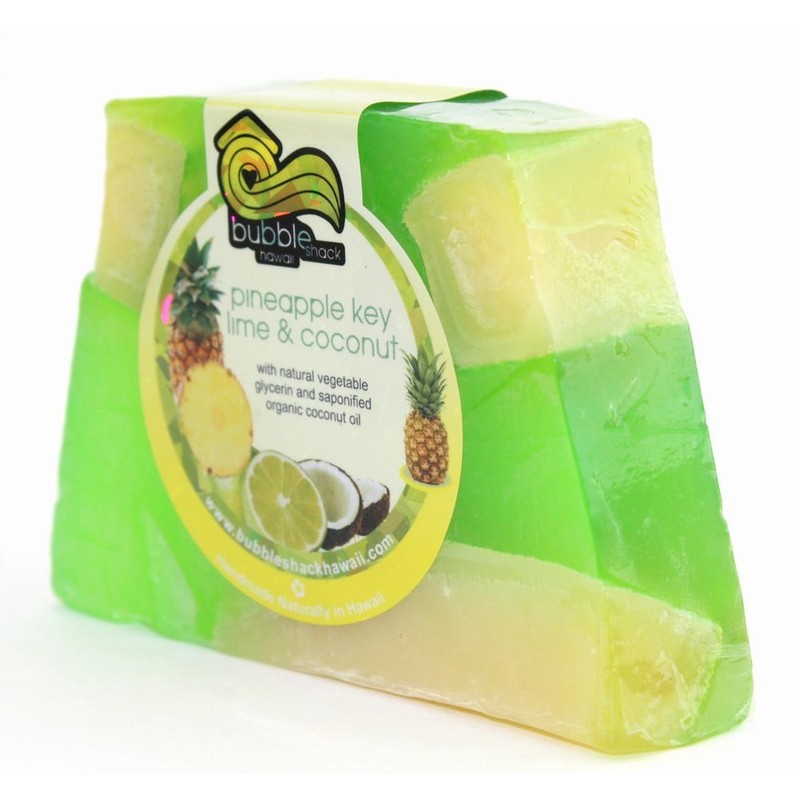 Hawaii Souvenirs, Hawaiian Goods, Bubble Shack, Pineapple, Chunk Soap, Lime