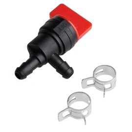 Go-Cheers 698181 90 Degree Fuel Shut Off Valve 1/4" Gas Fuel Engine Cutoff Valve Fits 698181 494539 697944 Tecumseh 35857 Motorcycle Lawn Mower Tractor
