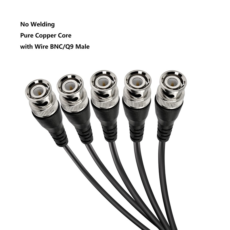 MEIRIYFA BNC Pigtail Cable Bare Wire, BNC Male with Open