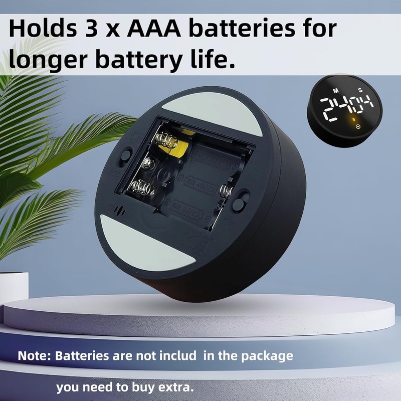 Eshome Digital Kitchen Timers, Visual Timer Large LED Display Magnetic