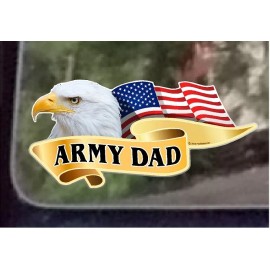 ProSticker.com ProSticker 930 (One) 3" x 6" American Pride Series Army Dad Decal Sticker