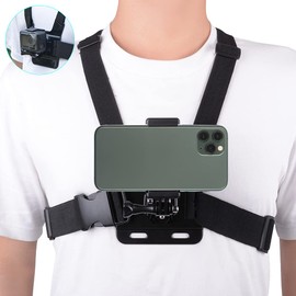 XCSOURCE JPL031 Smart Phone Wearable Camera Chest Harness Belt Quick Release Shoulder Vest Mount Bracket Adapter Hands-free POV Video Shooting Accessories