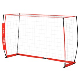 A11N Soccer Goal for Backyard - Portable Soccer Net for Youth/Adults, Quick Setup Goal Net for Solo Practice or Team Training -6x4FT