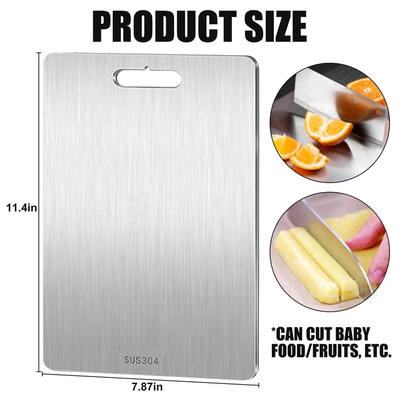 Qaestuan Titanium Chopping Board, Titanium Cutting Board, Kovali Titanium Chopping