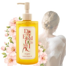 DEMIKI Gel De Ducha Hidratante Para Piel Sensible Y Seca Aroma A Sakura Aceite De Ducha Nutritivo Para Mujer Cuidado Hidratante De Invierno Sin Sulfatos Parabenos Ni Colorantes 280 Ml