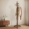 WOOW DEPOT 74" Wooden Coat Rack Stand Coat Tree Freestanding