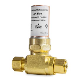 EFIELD MH-230-2-FM Tee Copper Water Hammer Arrestor, 3/8" OD Comp. X 3/8" OD for Dishwasher Connection Female Comp