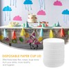 PRETYZOOM 100Pcs Disposable Paper Cup Lids - Hot Cup Covers