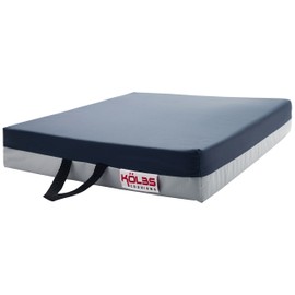 Kölbs Gel Supreme Wheelchair Seat Cushion, 22 X 18 X 3 Inch, Blue/Gray
