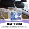 Wogomz Car Handicap Placard Holder, Ultra Transparent Disabled Parking Permit