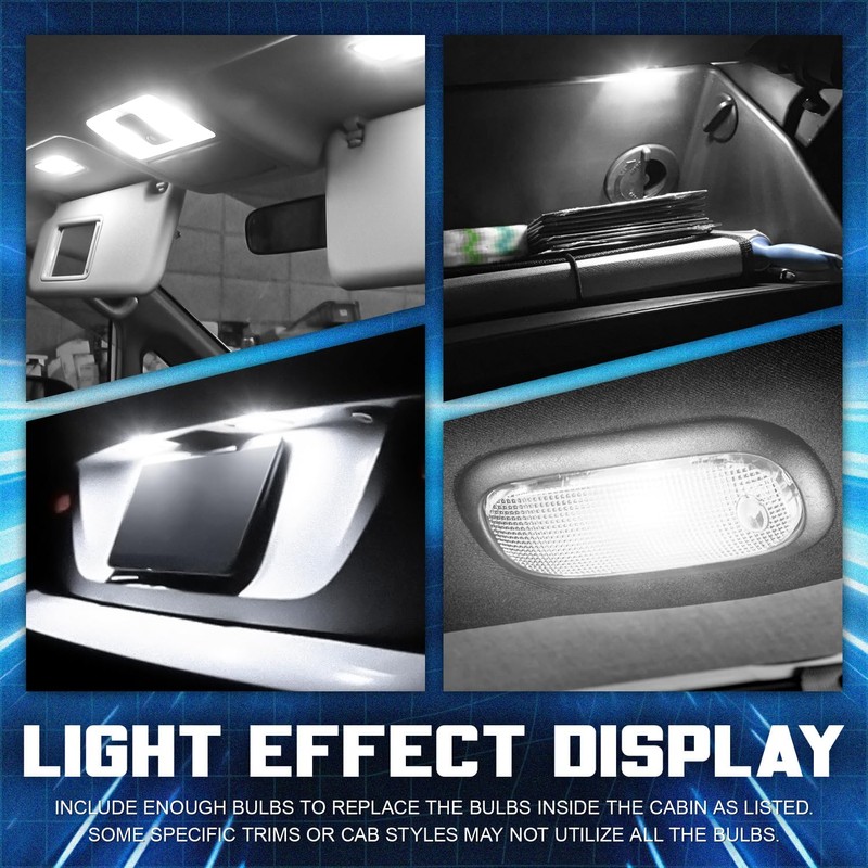 NUVISION LIGHTING 10 Pcs Dome Light LED Car Interior Bulb