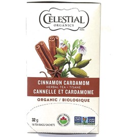 Celestial Seasonings Organics Herbal Tea Cinnamon Cardamom Organic White 6 Count