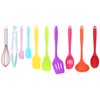 10Pcs set Silicone Kitchen Utensils Kitchenware Non Stick Spatula Spoon