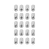 20Pcs Coupling Nut Round Rod Connector 304 Stainless Steel Female
