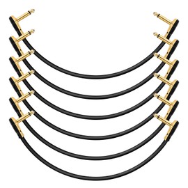Donner Professional Guitar Effect Pedal Cable 12 inch 6-Pack