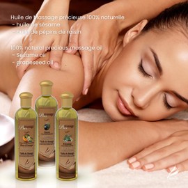 Camylle - Pur Massage Méditerranée - High Quality Massage Oil for Traditional Massage or Vichy Shower - Balancing with Fresh and Blooming Flavours - 250 ml