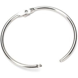 25mm Metal Book Rings, Loose Leaf Binders Book Rings 20 Pcs Inner Diameter Keychains Binding 2.5 cm Ring, for Memo Keychain Photo Album Book (Silver)