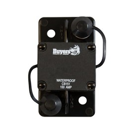 Buyers Products CB151 150 Amp Circuit Breaker with Manual Auto Reset Reset with Large Frame, Protect Accessory Circuits, Electrical Equipment for Dump Hoists, Salt Spreaders & More