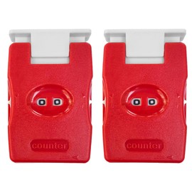 2 Pieces Knitting Counter, Needle Marking Tool, Plastic Knit Counter, Knitting Stitch Counter, Red