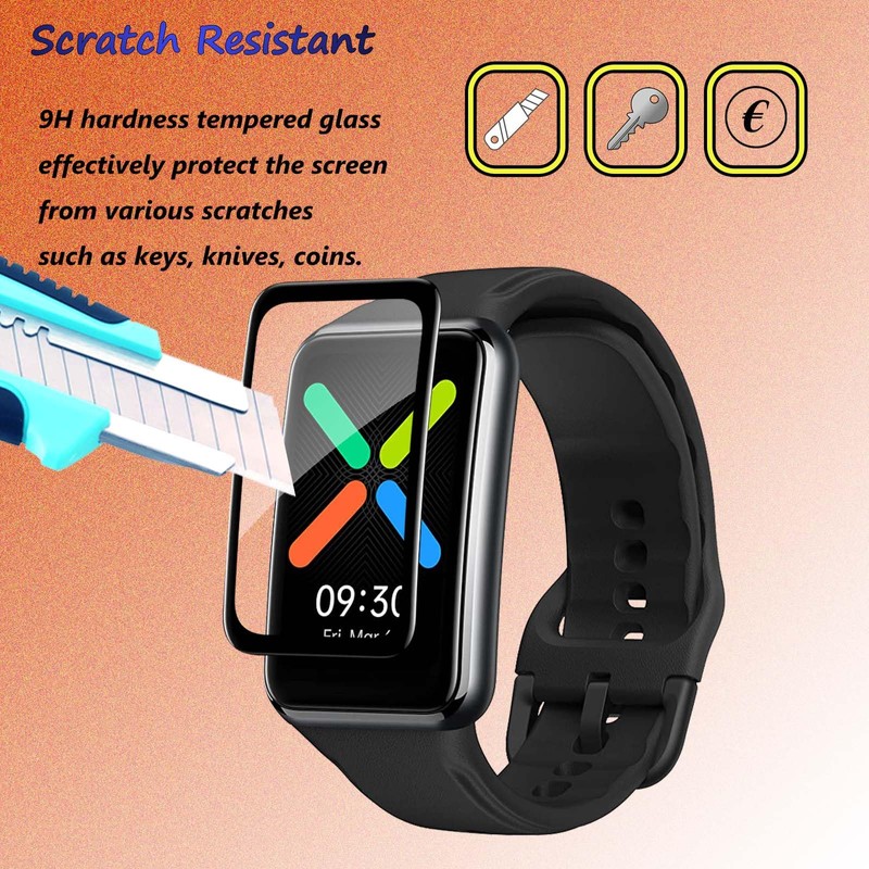 Fyqzio Pack of 4 Screen Protectors Compatible with Oppo Watch