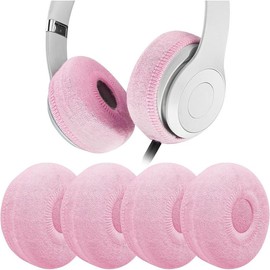 Case Cover 2 Pairs Headphones Ear Covers, Washable & Stretchable Sanitary Earcup Protectors for On-Ear Headset Ear Pads, Sweat Cover for Warm & Comfort (S/Pink) (Headphones Not Included) Accessories Handheld