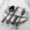 Wildone 48-Piece Black Flatware Set with Steak Knives, Stainless Steel