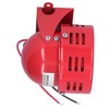 BERM Electric Motor Siren Alarm Mini Red Stainless Steel Shell