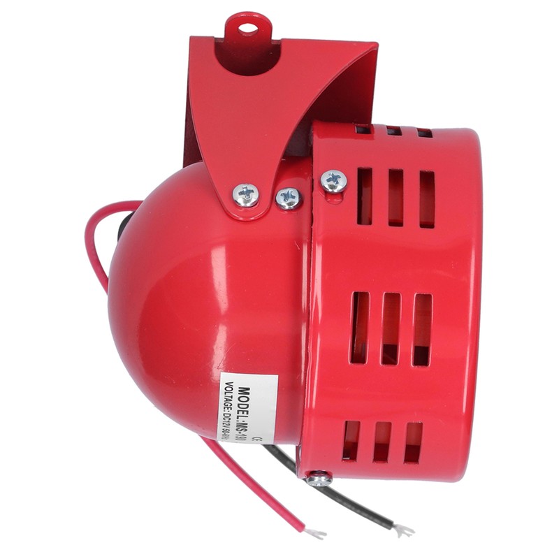 BERM Electric Motor Siren Alarm Mini Red Stainless Steel Shell
