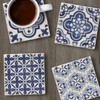 Thirstystone Blue & White Assorted Tumbled Tile Stone Coasters with