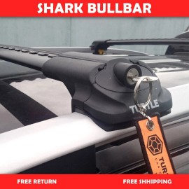 Turtle Infiniti QX80 (Z62) 2014-2023 For Roof Rack Cross Bars Black Pair