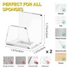 NiHome Clear Acrylic Kitchen Sink Sponge Holders 2PCS for Sponges,