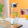 1.5 L Glass Pitcher with Lid and Spout, Cold or