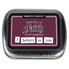 Magnetic Poetry - Little Box of Faith Kit - Words for Refrigerator - Write Poems and Letters on The Fridge - Made in The USA