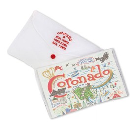Catstudio Coronado Dish Towel - U.S. City Souvenir Kitchen and Hand Towel, Perfect Tea Towels for Coronado Lovers, Travel Souvenir, Housewarming Gifts, Couple Gifts