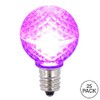 Vickerman G30 LED Purple Bulb E12 Nickel Base .45W, Package