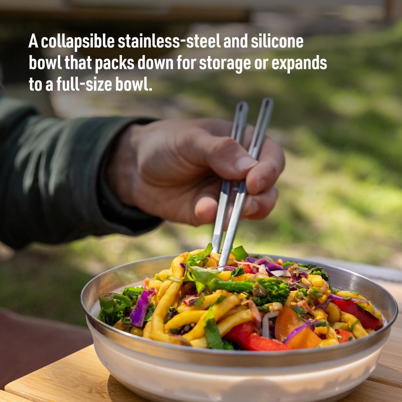 Sea to Summit Detour Stainless Steel Collapsible Bowl, Medium (22