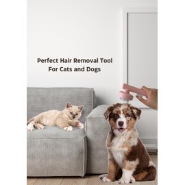 Omurex One Click Pet Grooming Brush for Cat and Dog (Pink)