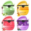 4PCS Bee Lip Balm Honey Pot Propolis Grape Apple Watermelon