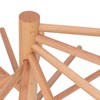 Collapsible Pasta Drying Rack 18 Bars Wooden Spaghetti Stand Dryer