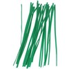 100 Pack 8" Green Pre Cut Plastic Coated Wire Garden