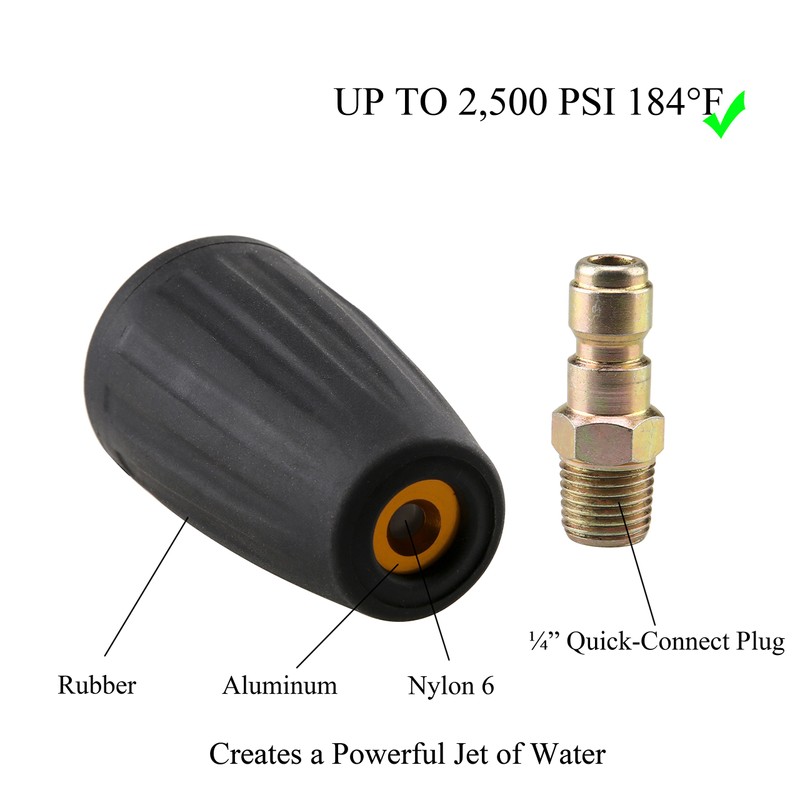 Tool Daily Quick Connect Turbo Nozzle Universal for Cold Water